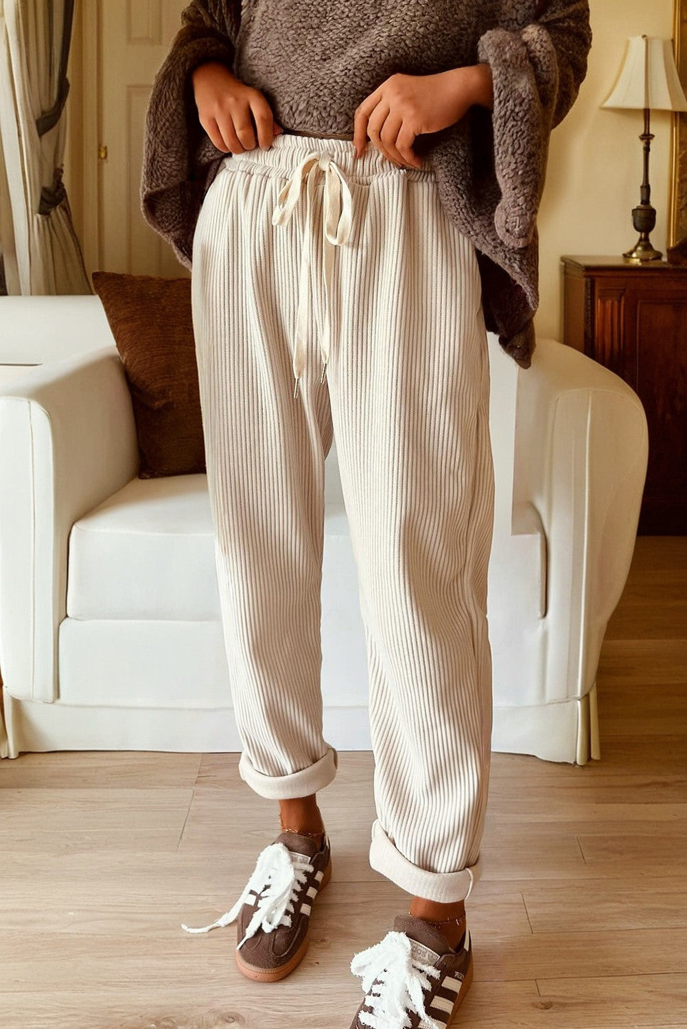 Elastic Corduroy Pants FB