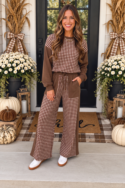 Patchwork Wide Leg Set RTS