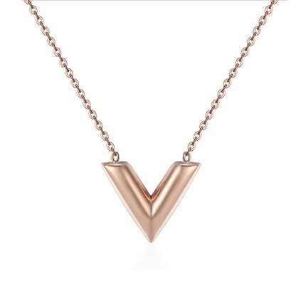 Preorder Stainless V- Pendant Necklace*