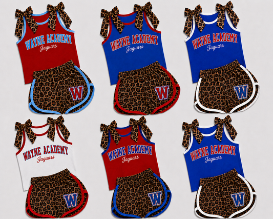 Posh Prep BowTie Cheer Outfit Jaguars Leopard Print