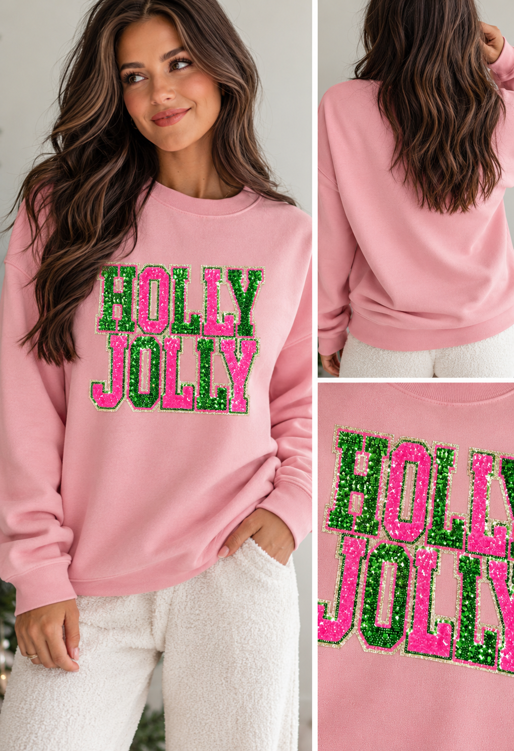 Holly Jolly Sequin Sweatshirt