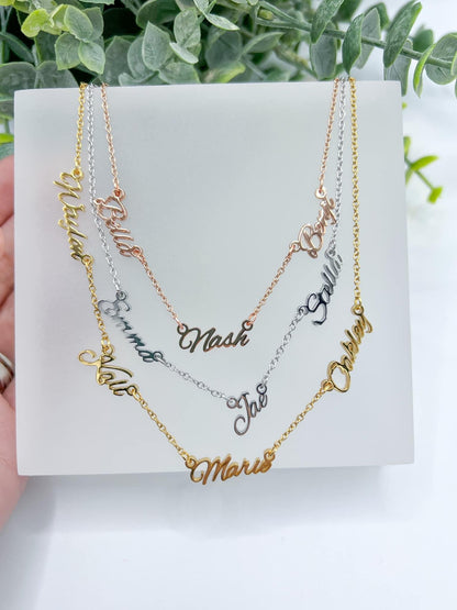 *RERUN Custom Multi-Name Necklace*