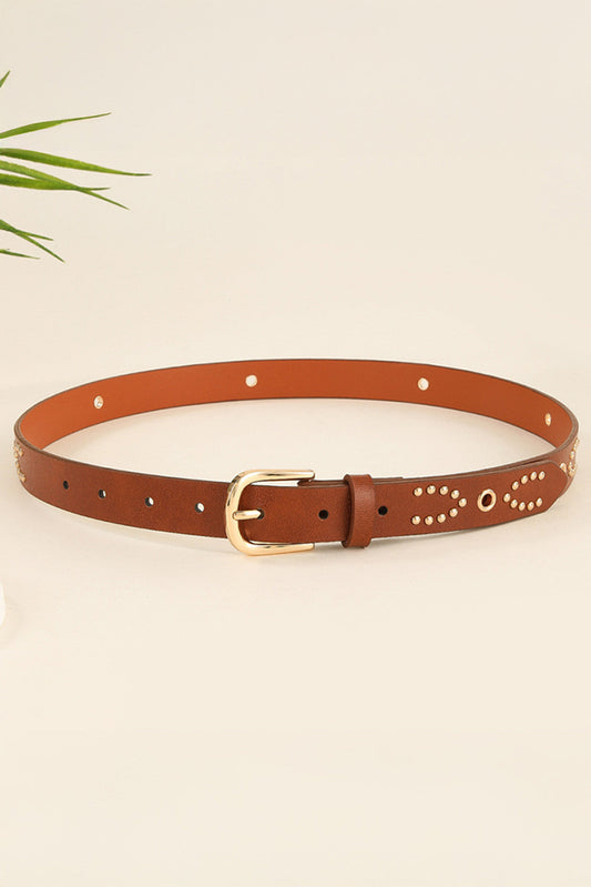Chestnut Studded Belt FB