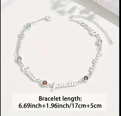 Preorder: Custom Name and Birthstone Bracelet