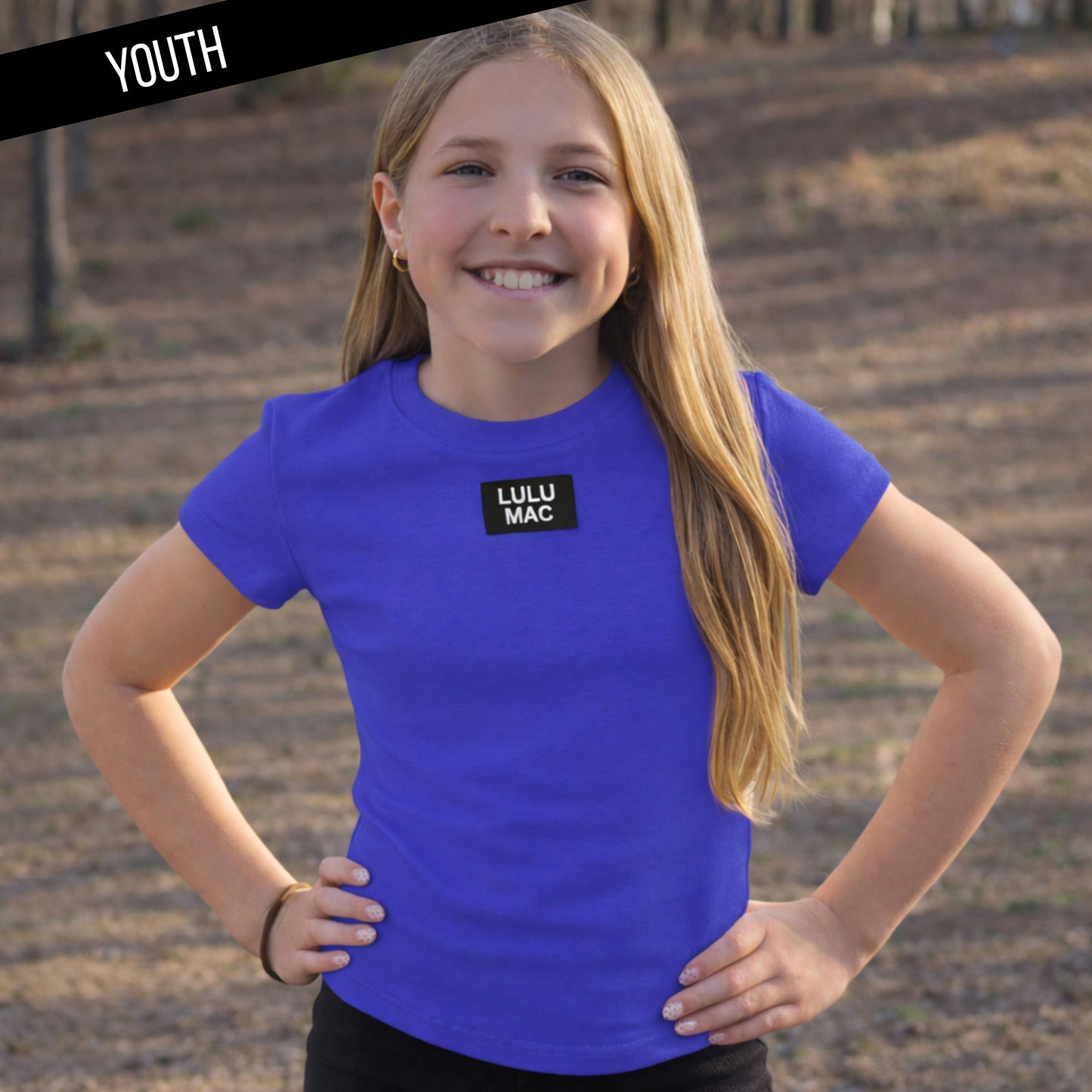 Lulu Mac Kids - KD-TP1000 Kids Baby Doll Top - Royal