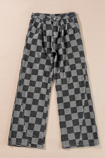 Checkered Jeans FB