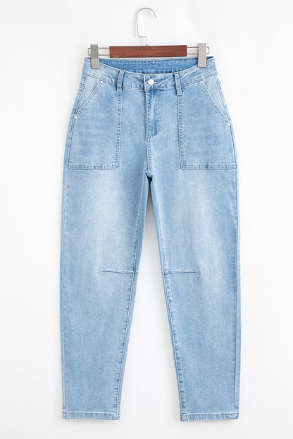High Rise Barrel Jeans