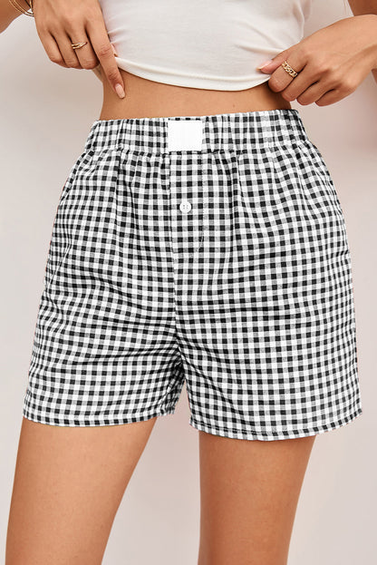 Plaid Gingham Printed High Waist Bottoms RTS