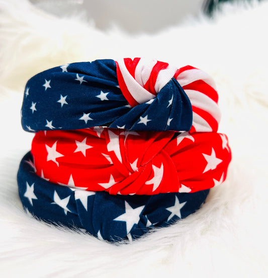 Patriotic Knotted Headbands