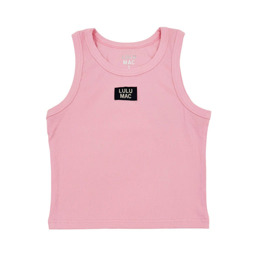 DD-TANK LIGHT PINK LULU MAC SOLID TANK TOPS