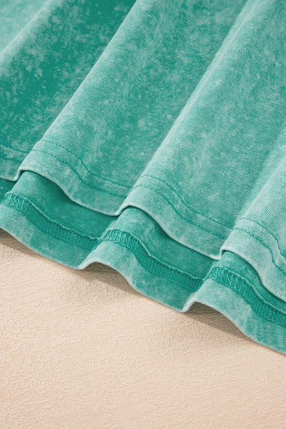 Beau Blue Mineral Wash Pocket Tank Mini Dress