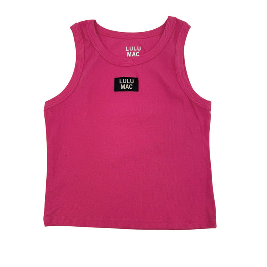 DD-TANK HOT PINK LULU MAC SOLID TANK TOPS