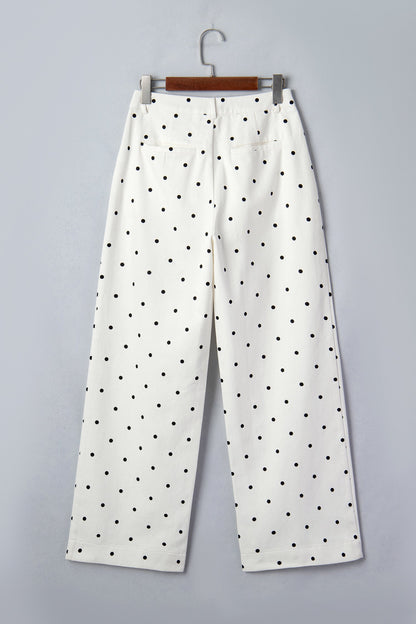 Polka Dot Scalloped Jeans RTS