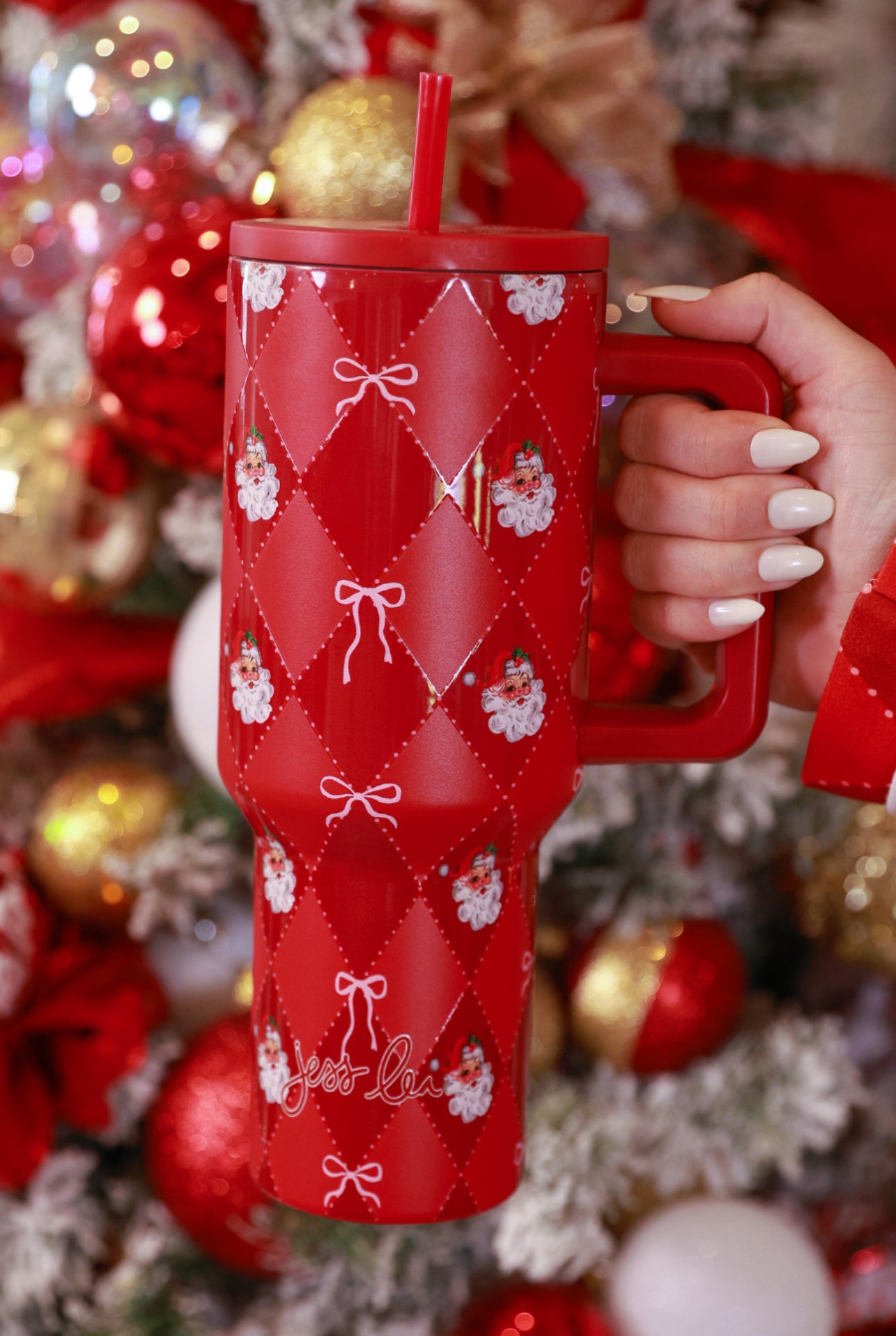 Santa’s Signature Luxe Bow Ruffle PJ Set-Ready to Ship Now!