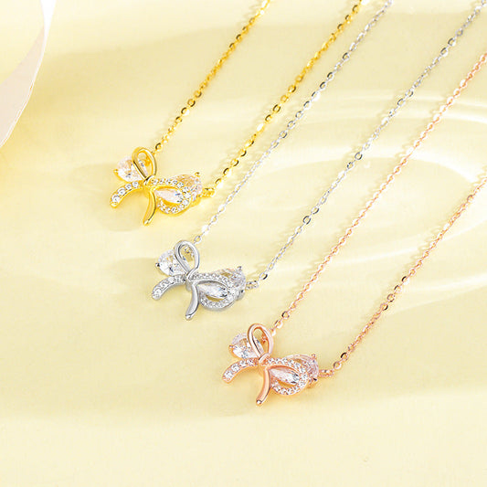 Preorder: Sterling Bow Necklace