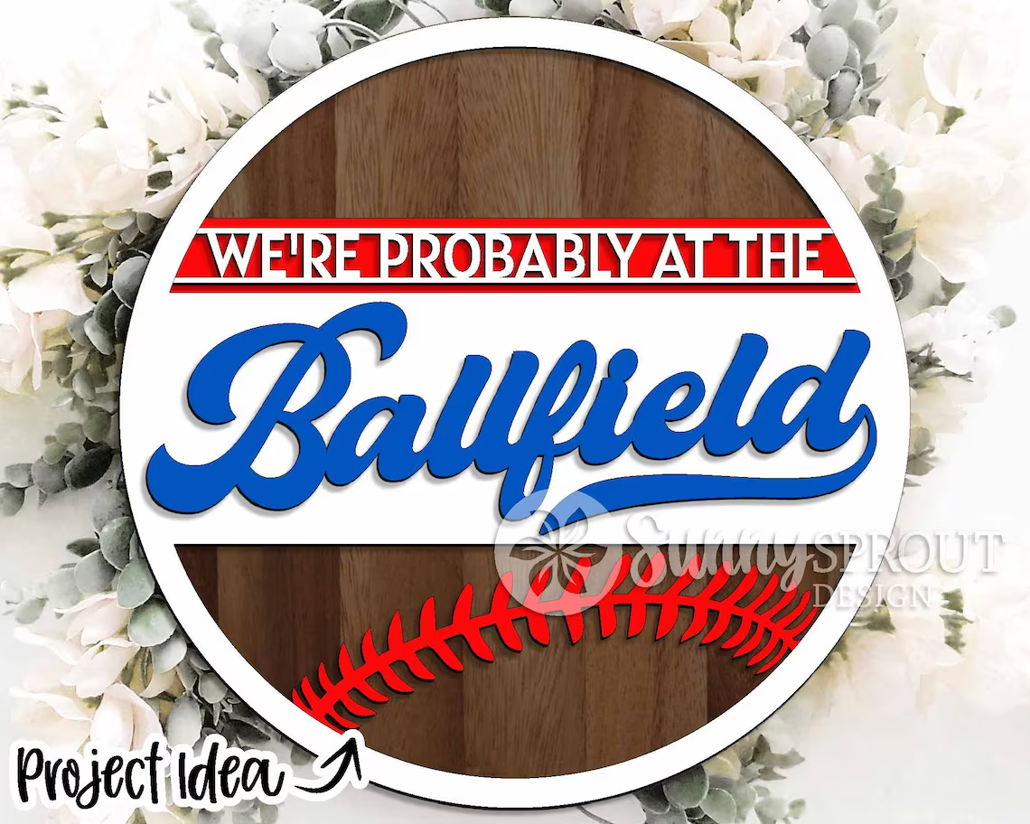 Ballfield Door Hanger DiY