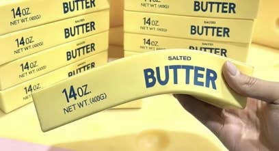 VIRAL Giant Squishy Squish Stick of Butter 9 inches long