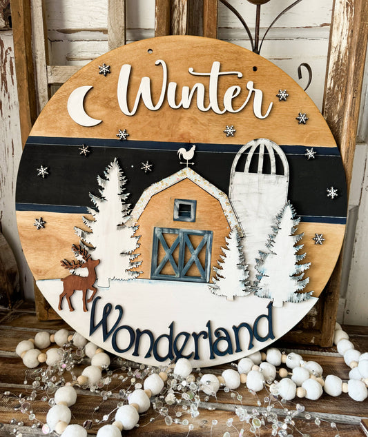 Winter Wonderland Diy Wood Cutout