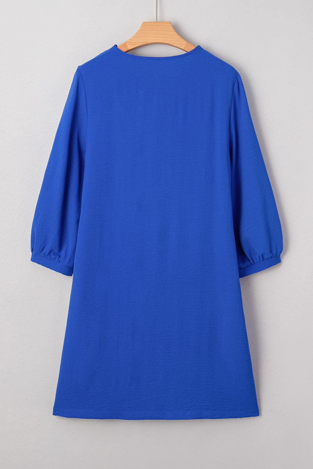 Blue Frilled Shift Dress LT