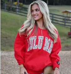 Lulu Mac Red/Camo Sweatshirt