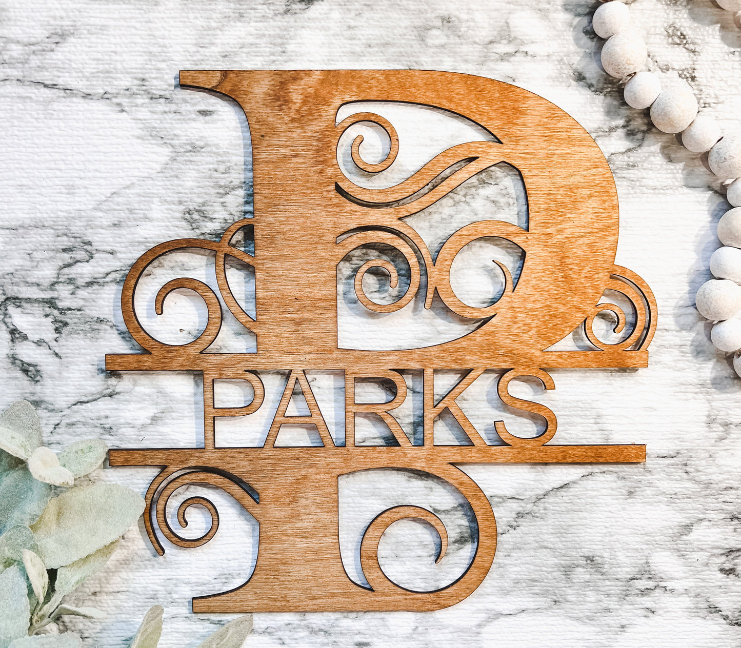 Initial Decor Sign