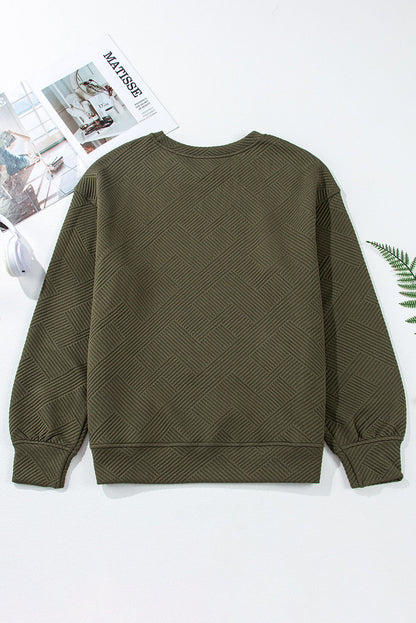 Textured Pocket Pullover