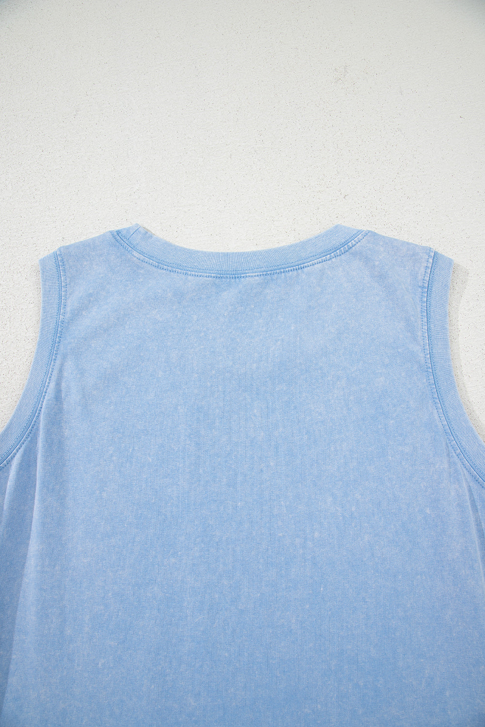 Beau Blue Mineral Wash Pocket Tank Mini Dress