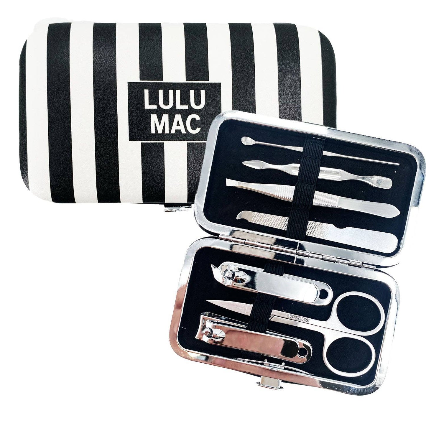 MCST- Black Stripe Darby Manicure Set