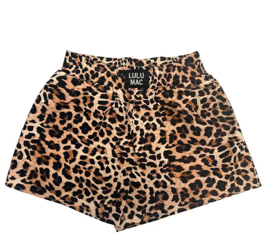 Lulu Mac Leopard Print Shorts w|pockets-Adults