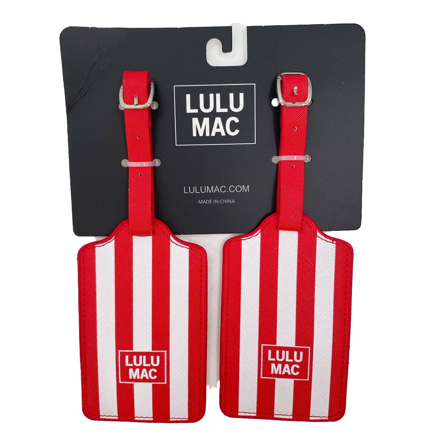 Girlie Girl Originals - LTDS-RED/WHITE STRIPE LUGGAGE TAG