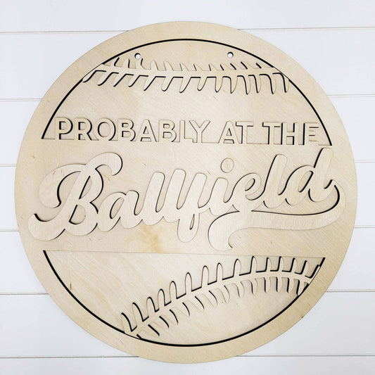 Ballfield - DIY Door Hanger