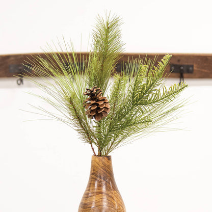 Woodland Mixed Pine Spray w/Pinecone, 20"