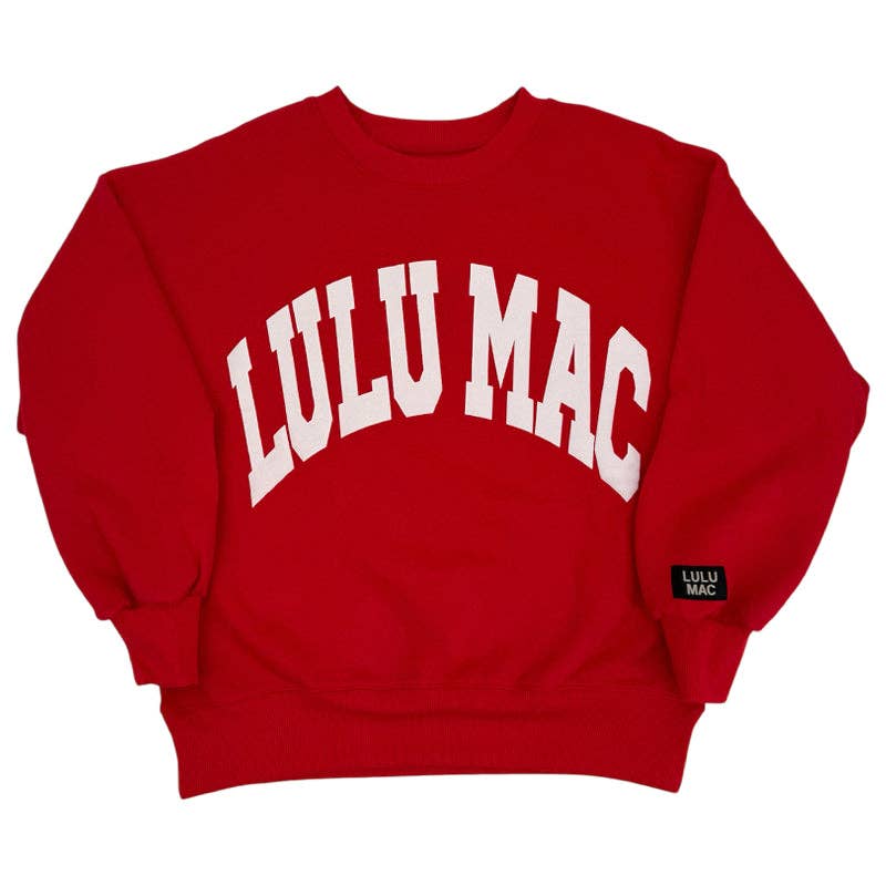 Lulu Mac Sweatshirt Red/White