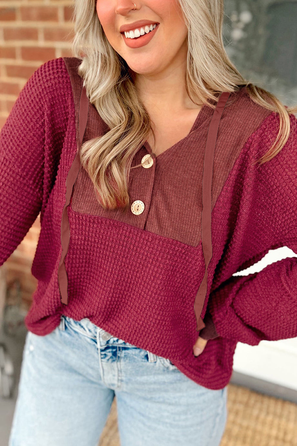 Waffle Patchwork Top RTS