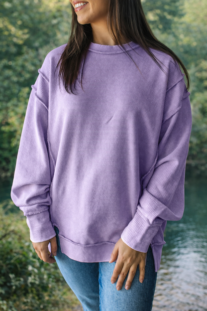 Ribbed Baggy Pullover FB