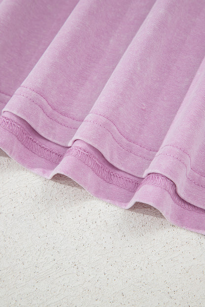 Beau Blue Mineral Wash Pocket Tank Mini Dress