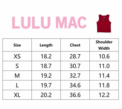 DD-TANK BLACK LULU MAC SOLID TANK TOPS