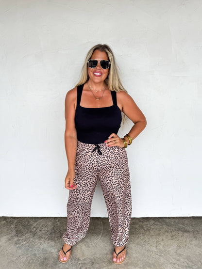 COCO CHEETAH JOGGER PANTS