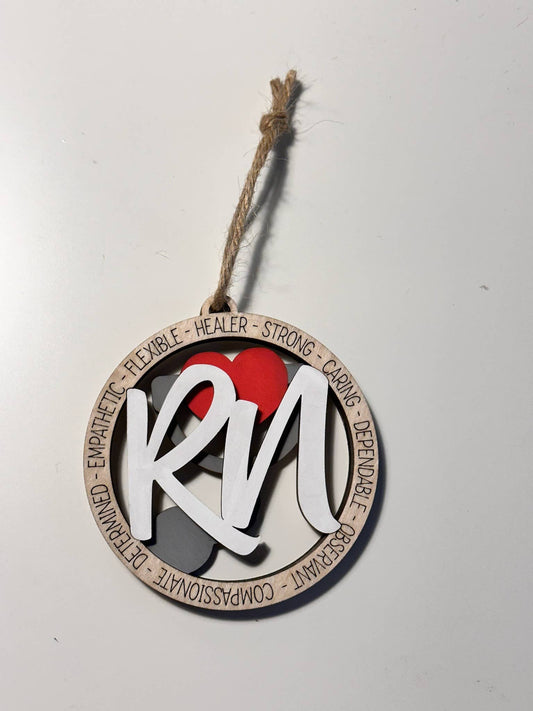 RN- Registered Nurse Ornament