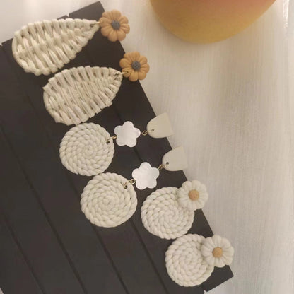 *Preorder: Summer Floral Clay Dangles*