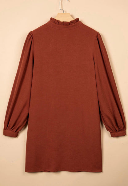 Coffee Shift Dress