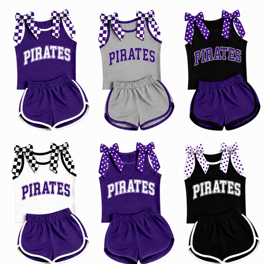 Posh Prep BowTie Cheer Outfit-FRUITDALE Option 3