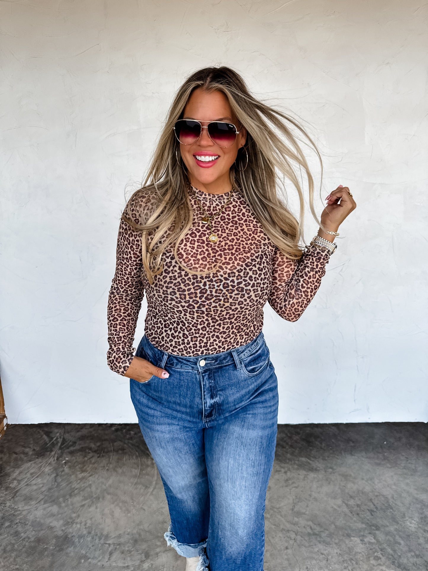 PREORDER- CAMO & CHEETAH DRESS IT UP MESH TOP
