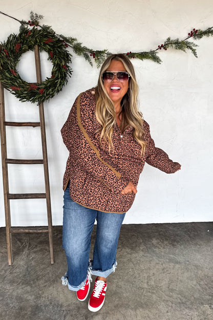 PREORDER- PRINTED PEYTON PUFFER JACKET