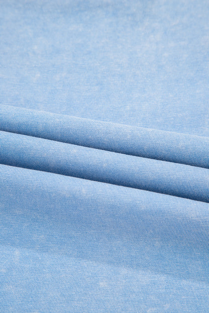 Beau Blue Mineral Wash Pocket Tank Mini Dress