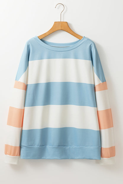 Light Blue Colorblock Top RTS