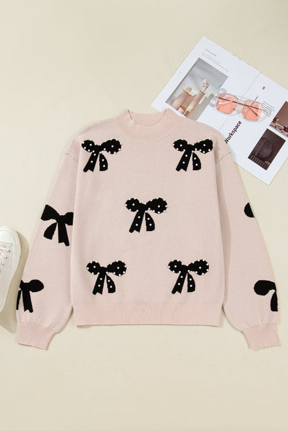 Pearl Bow Sweater FB