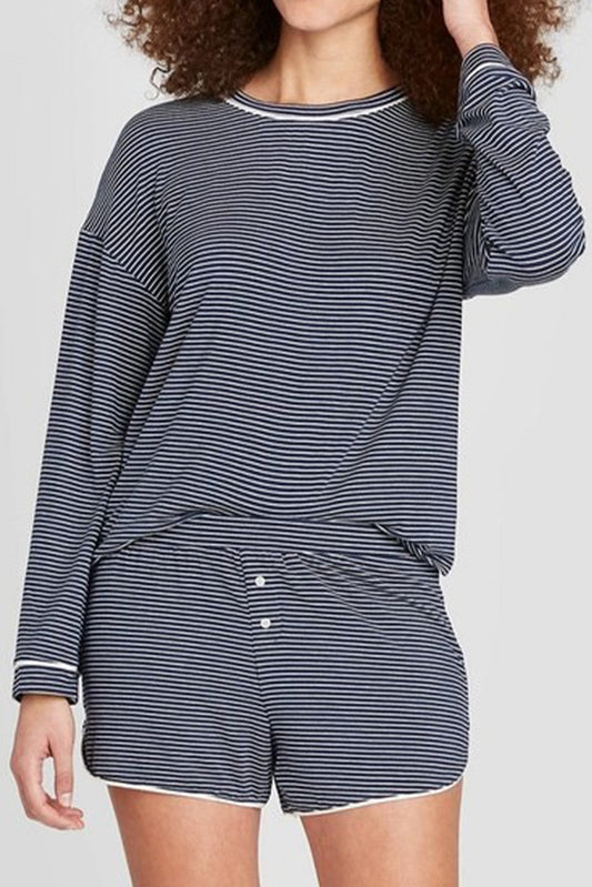 Blue Stripe Lounge Set FB