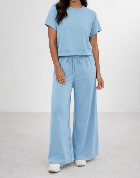Blue Wide Leg 2pcs Set FB