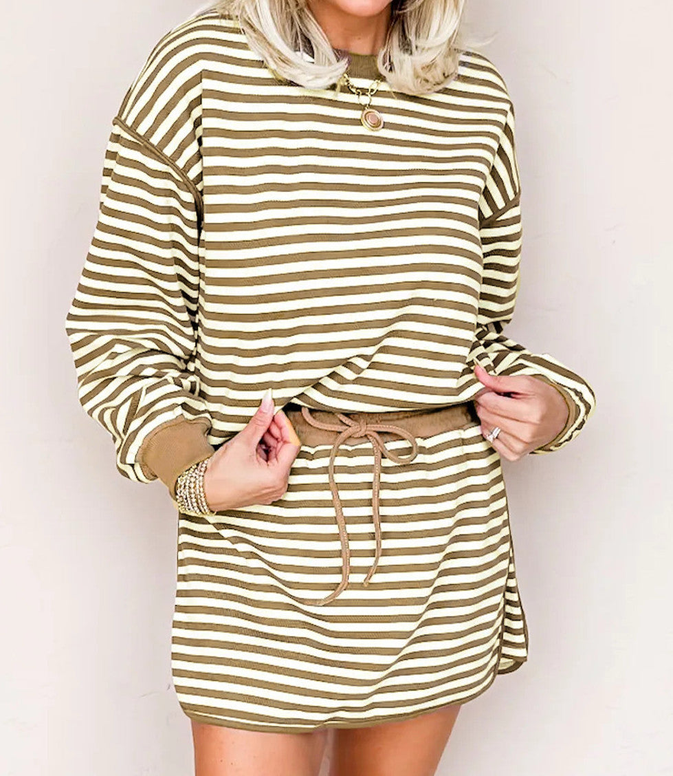 Stripe Pullover Set LT